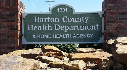 Barton County Health Department sign
